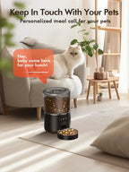NPET 4L Smart Automatic Pet Feeder with Stainless Steel Bowl