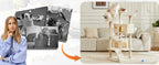 54" Multi-Level Cat Tree Tower with Sisal Scratching Posts