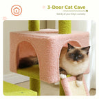 Flower Cat Tree - 5-Level Tower with Sisal Posts and Hammock