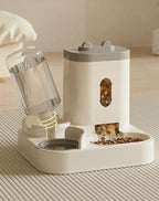 Automatic Pet Feeder and Water Fountain - Large Capacity Dual Bowl System