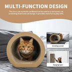 3-in-1 Reversible Cat Scratching Lounge - Cardboard Scratcher