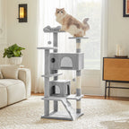 54" Multi-Level Cat Tree Tower with Sisal Scratching Posts