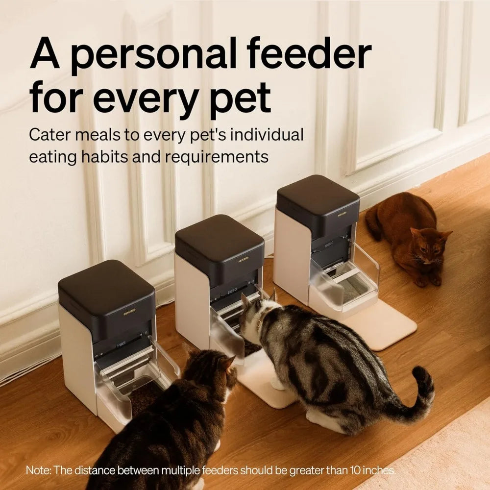 RFID Smart Cat Feeder - 3L Automatic Feeder with App Control and Collar Tag