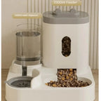 Automatic Pet Feeder and Water Fountain - Large Capacity Dual Bowl System