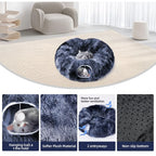 Plush Cat Tunnel Bed - 2-in-1 Play and Sleep Design