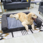 Orthopedic Memory Foam Dog Bed - Extra Large Sofa Style with Waterproof Removable Cover