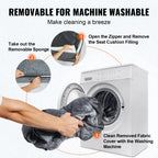 Dog Car Booster Seat - Sofa-Style Travel Bed for Medium to Large Dogs up to 55 lbs