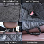 Dog Back Seat Cover Waterproof - Non-Slip Bench Protector for Cars