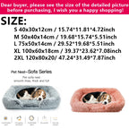 Orthopedic Dog Bed for Large Dogs - Egg Crate Foam with Removable Plush Cover