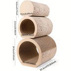 3-in-1 Reversible Cat Scratching Lounge - Cardboard Scratcher