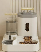 Automatic Pet Feeder and Water Fountain - Large Capacity Dual Bowl System
