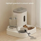 Automatic Pet Feeder and Water Fountain - Large Capacity Dual Bowl System