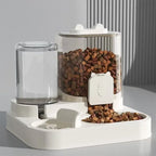 Automatic Pet Feeder and Water Fountain - Large Capacity Dual Bowl System
