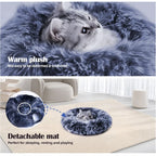 Plush Cat Tunnel Bed - 2-in-1 Play and Sleep Design