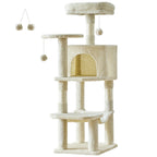 44 inch Multi-Level Cat Tree Tower with Natural Sisal Scratching Posts