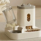 Automatic Pet Feeder and Water Fountain - Large Capacity Dual Bowl System