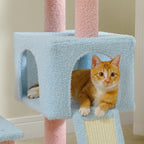 Flower Cat Tree - 5-Level Tower with Sisal Posts and Hammock