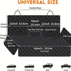 Dog Back Seat Cover Waterproof - Non-Slip Bench Protector for Cars