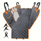 Heavy Duty Waterproof Dog Car Seat Cover - Hammock Style with Side Flaps