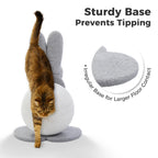 Bunny Cat Scratching Post - Large Paper Rope Ball Tower