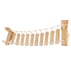 39.4" Wall-Mounted Cat Bridge with Sisal Rope Steps