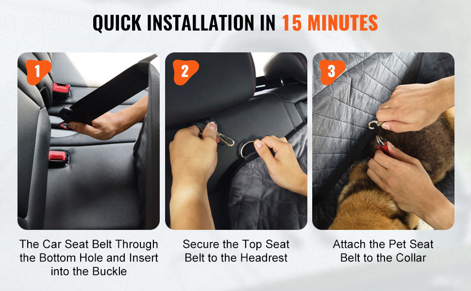 Dog Car Booster Seat - Sofa-Style Travel Bed for Medium to Large Dogs up to 55 lbs