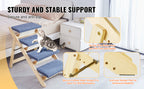 2-in-1 Wooden Pet Steps and Ramp - Foldable Design for Small to Large Pets